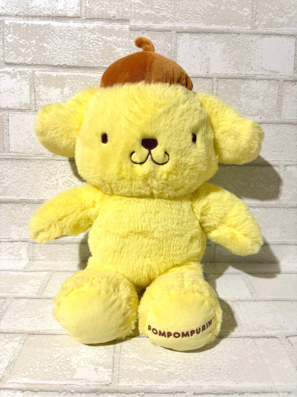 Build-a-Bear Pompompurin Yellow Plush Dog with Brown Beret 18” Dress Up Plush